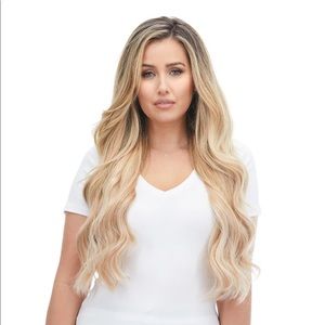 NEVER USED BEFORE 22” blonde hand tied extensions